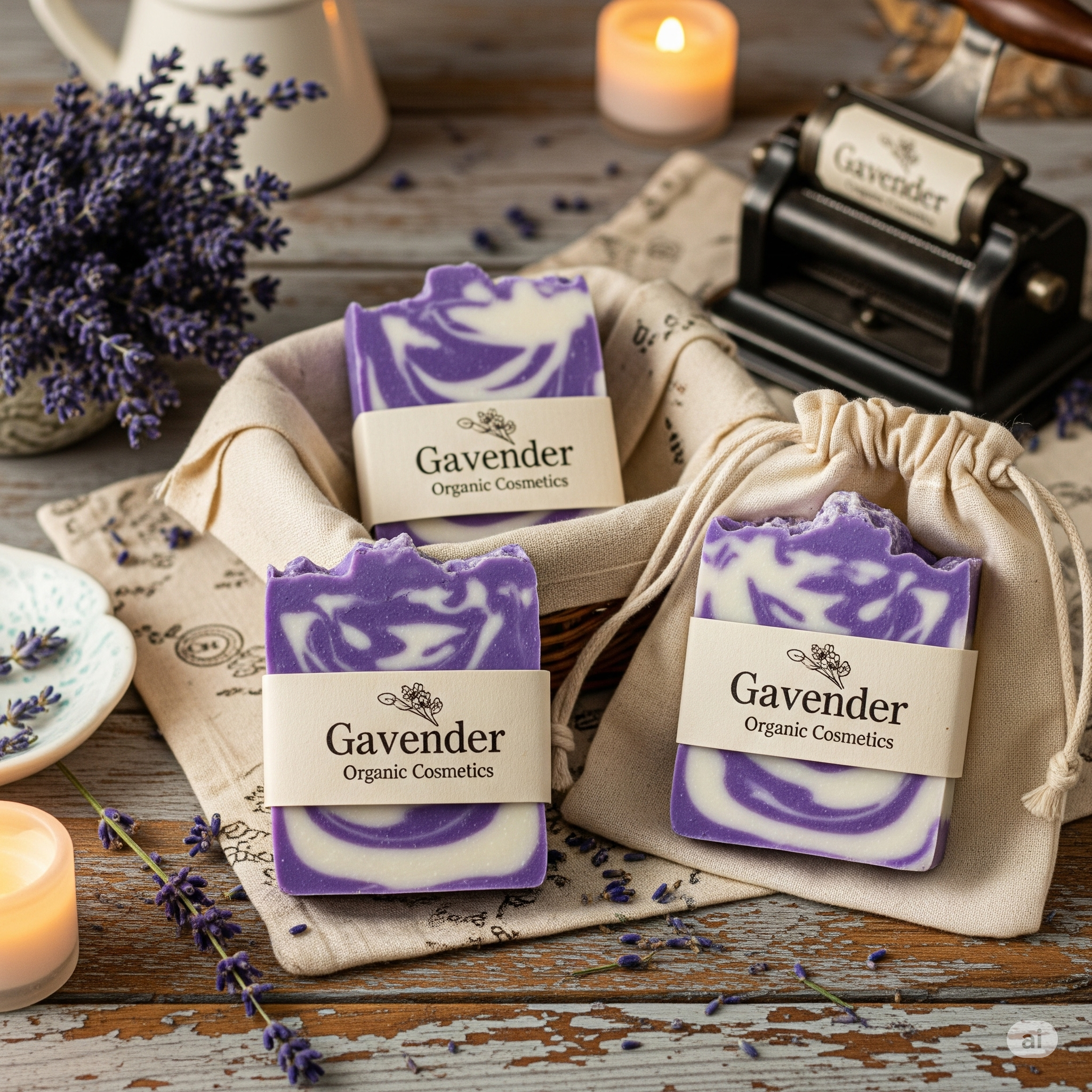jabones variados de lavanda